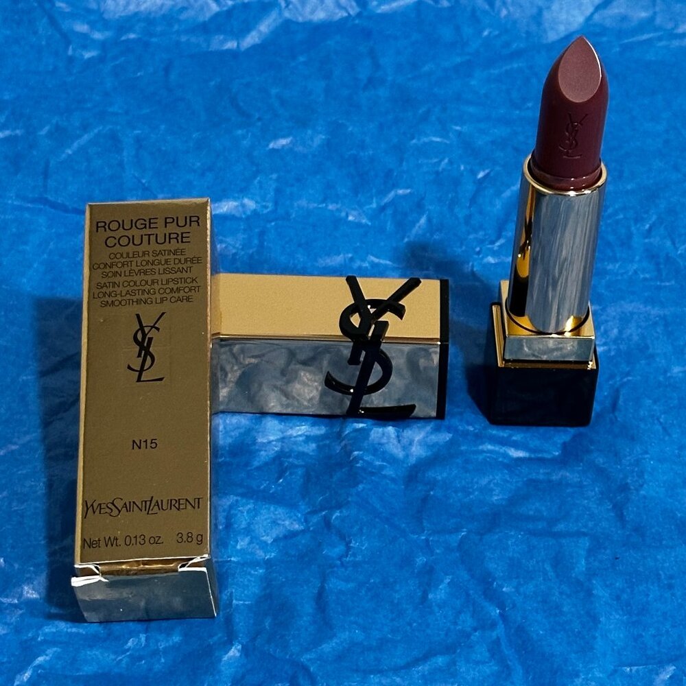 NEW Yves Saint Laurent Rouge Pur Couture Satin Lipstick Nude15